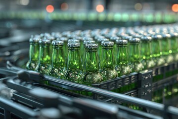 High-Tech Alcohol Bottling Factory