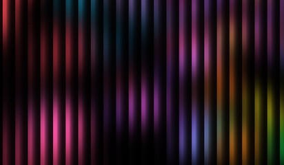 Obraz premium Abstract vibrant color stripes dark background design