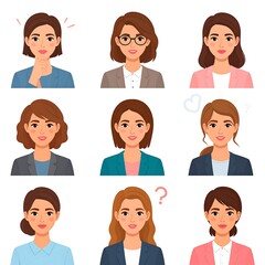 Business women's avatars