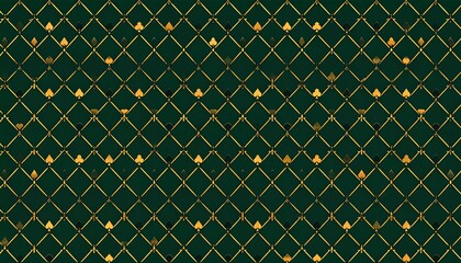 Geometric pattern of gold and green