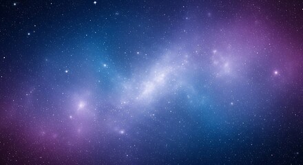 Obraz premium Majestic deep space expanse with starfield and ethereal nebula glow