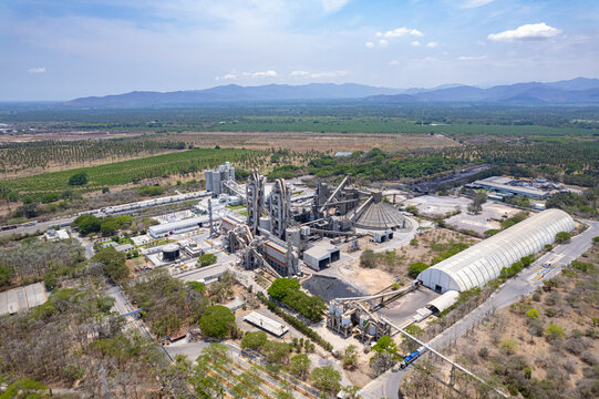 aerial view of Holcim Cement Plant in Tecoman, Colima, Mexico, June 24, 2024. apasco, Tolteca, Cementos An&aacute;huac, Cementos Mexicanos, Cruz Azul.