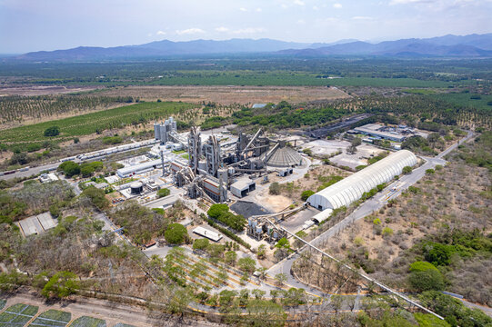 aerial view of Holcim Cement Plant in Tecoman, Colima, Mexico, June 24, 2024. apasco, Tolteca, Cementos An&aacute;huac, Cementos Mexicanos, Cruz Azul.
