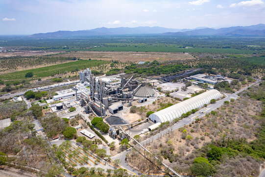 aerial view of Holcim Cement Plant in Tecoman, Colima, Mexico, June 24, 2024. apasco, Tolteca, Cementos An&aacute;huac, Cementos Mexicanos, Cruz Azul.