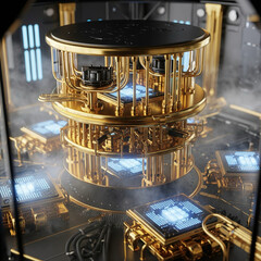 Quantum Computer Core with Supercooled Chips and Fog