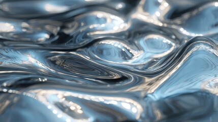 Abstract liquid metal texture
