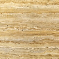 Travertine marble texture with natural wavy lines and earthy tones, a closeup view of a geological formation