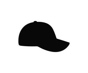 Minimal baseball cap silhouette design