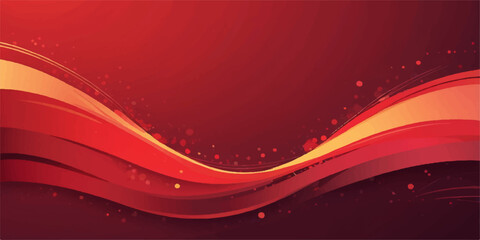 Vibrant red and pink abstract background with flowing wave patterns and glowing lines, a modern vector illustration for web design or art