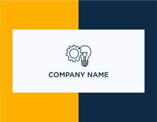 Innovative Solutions Business Ideas Gear Lightbulb.