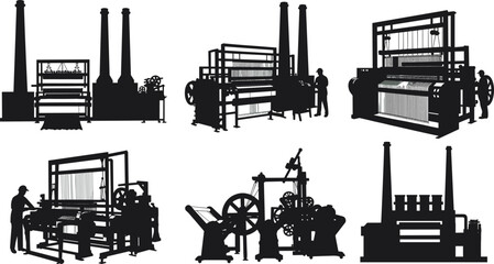 silhouette of a tractor with a large truck