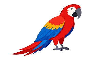 Fototapeta premium Colorful parrot illustration