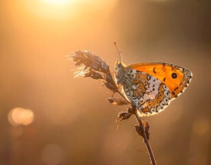 Butterfly at sunset (1)