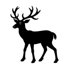 deer silhouette vector illustration