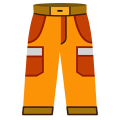 Shop orange work pants with pockets and belt loops for construction and outdoor activities