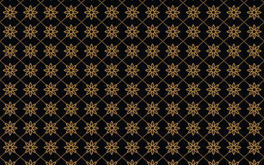 seamless pattern with golden pattern