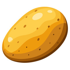 Isolated potato vector illustration for food ingredient and healthy eating concept graphic design asset