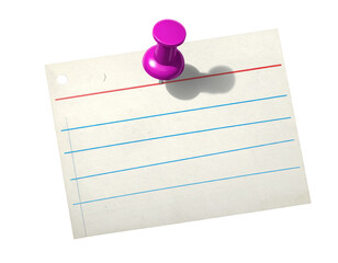 Blank checkered paper sheet, a real notepad with grid lines isolated on white for mockups.