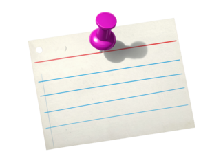 Blank checkered paper sheet, a real notepad with grid lines isolated on white for mockups.