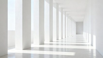 Fototapeta premium Minimalist White Bright and Airy Space
