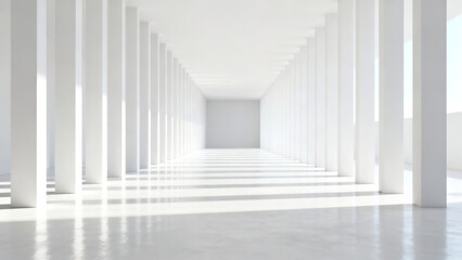 Fototapeta premium Minimalist White Bright and Airy Space
