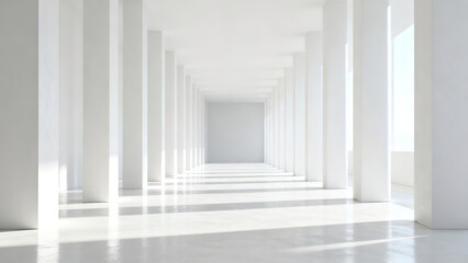 Obraz premium Minimalist White Bright and Airy Space