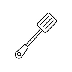 Outline of a kitchen spatula tool