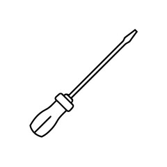 Screwdriver tool outline image