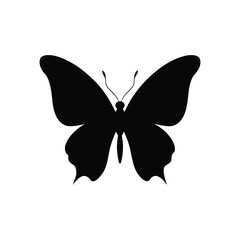 silhouette vector illustration of a butterfly