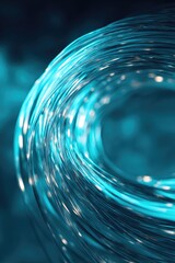 Swirling strands of light create mesmerizing, ethereal atmospher