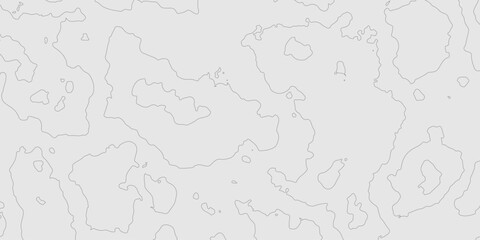 Abstract grey topography curve line texture geographic terrain grid map minimalist mountain relief monochrome landscape background, geometric seamless wavy line contour pattern modern art design.