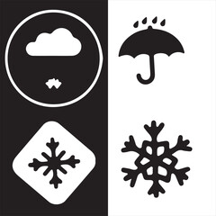set of weather icons
