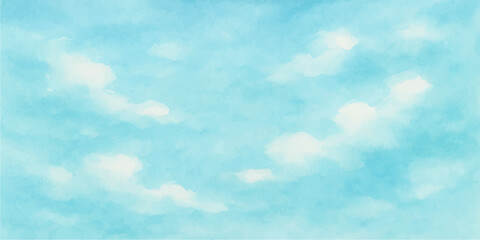 A vast, beautiful blue sky adorned with fluffy white clouds, a perfect symbol of a clear, bright summer day