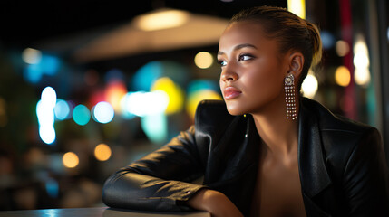 Artistic portrait photography focusing on female empowerment and emotional authenticity in social settings utilizes advanced lighting techniques and compositional storytelling to c