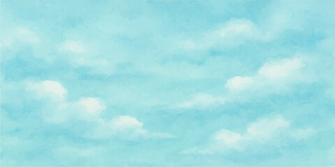 A vast, beautiful blue sky adorned with fluffy white clouds, a perfect symbol of a clear, bright summer day