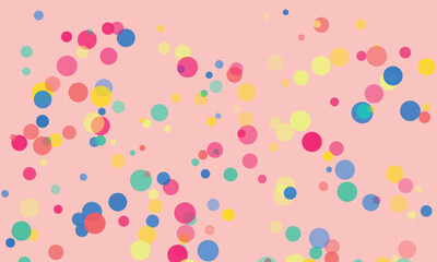 Abstract Background with Colorful Confetti Circles for Party Decorations and Celebrations Creating a Festive and Fun Atmosphere Perfect for Birthdays and Special Occasions