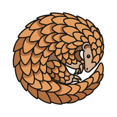 
pangolin illustration design