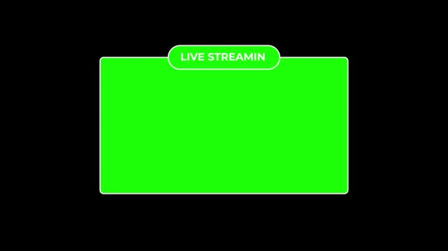 live RCE streaming neon text frame animation box frame neon frame live streaming game live Stream overlay animation for live streaming video, Motion graphics of rec screen concept.