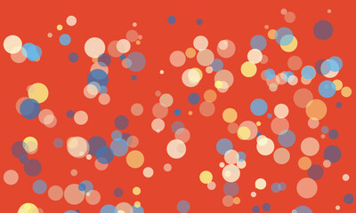 Abstract Background with Translucent Bubbles Floating Against a Vibrant Orange Backdrop Creating a Whimsical and Playful Design Suitable for Various Creative Projects