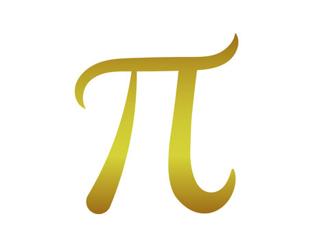 Stylized Pi symbol icon. Black Greek letter representing the mathematical constant 3.14.