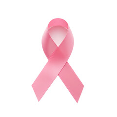 Pink ribbon symbolizing breast cancer awareness campaign  