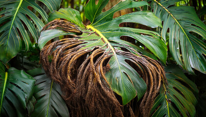 Exploring Jungle Monstera S Vibrant Roots And Variegated Leaves In Veracruz