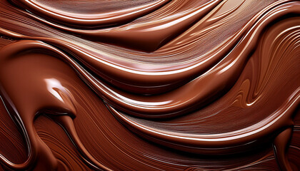 Melting Chocolate Texture Brown And Glossy