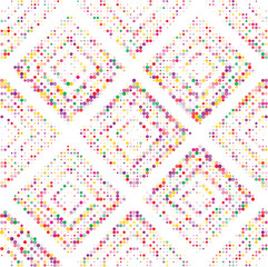 Colorful dotted diamond seamless pattern background for textile fashion design wallpapers wrapping paper and digital templates use