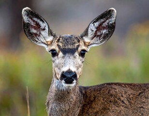 Fototapeta premium Close-up of a deer's face
