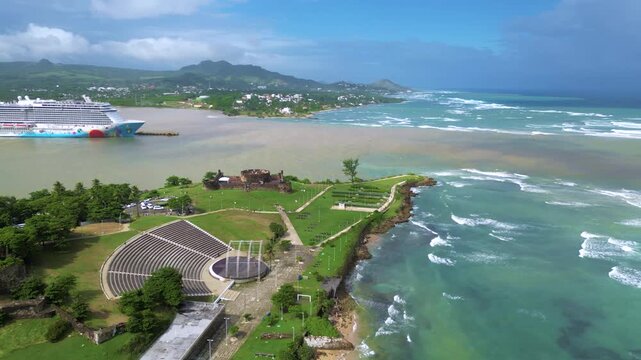 vista aerea de la puntilla puero plata republica dominicana
