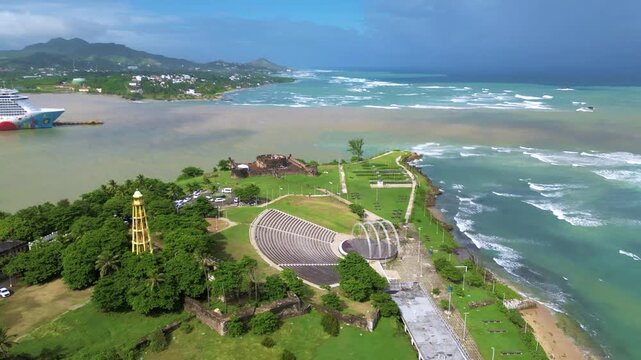 vista aerea de la puntilla puero plata republica dominicana