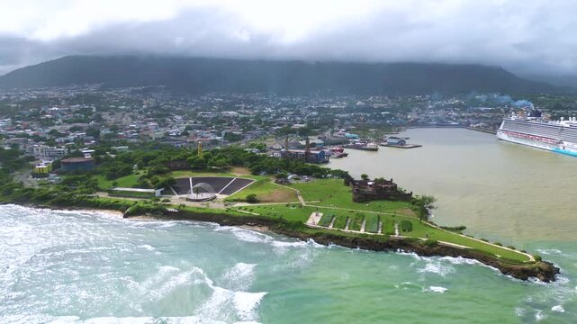 vista aerea de la puntilla puero plata republica dominicana
