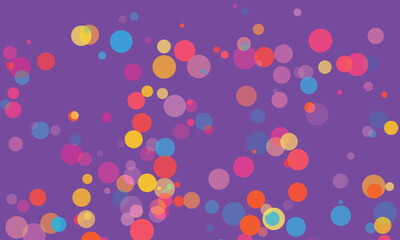 Colorful Bubbles on Purple Background A Festive Celebration of Light and Color Perfect for Parties and Celebrations Bringing Joy and Energy with Abstract Design