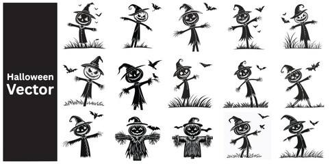 Collection of Happy Halloween Icons
